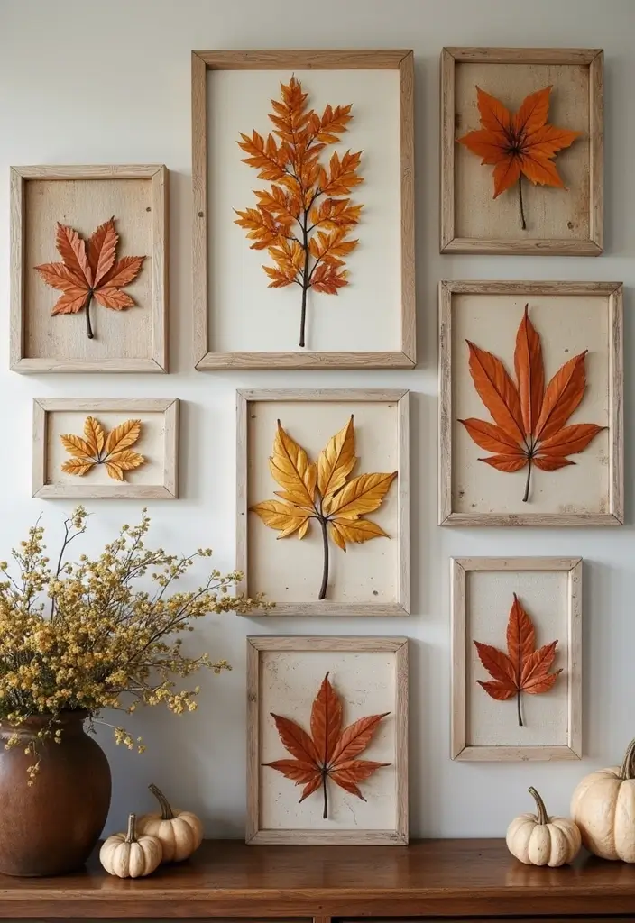 20 Stunning Wall Art Ideas That'll Transform Your Space in Minutes! - 14. Seasonal Art Displays