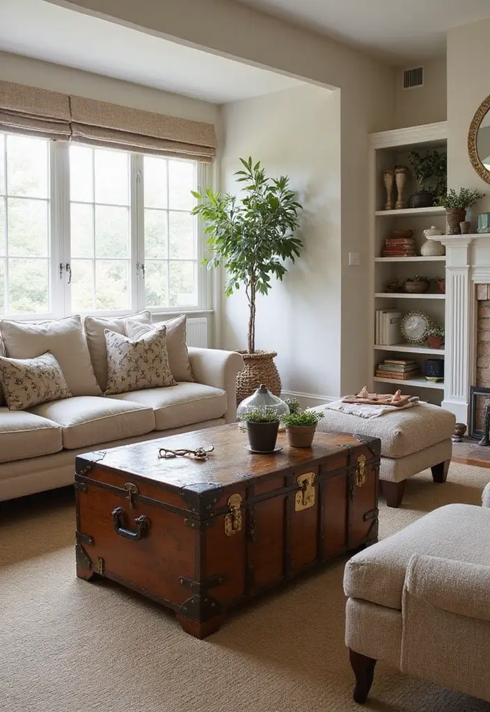 21 Vintage Home Accents That'll Instantly Elevate Your Space (You Won't Believe #10!) - 10. Vintage Trunks