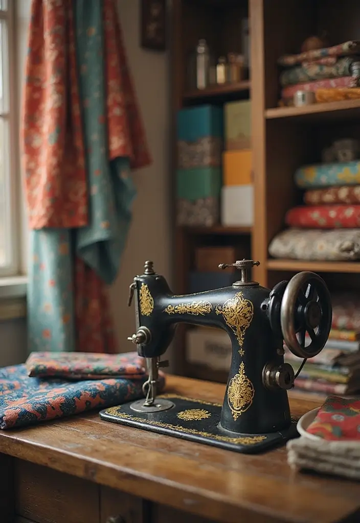 21 Vintage Home Accents That'll Instantly Elevate Your Space (You Won't Believe #10!) - 13. Antique Sewing Machines