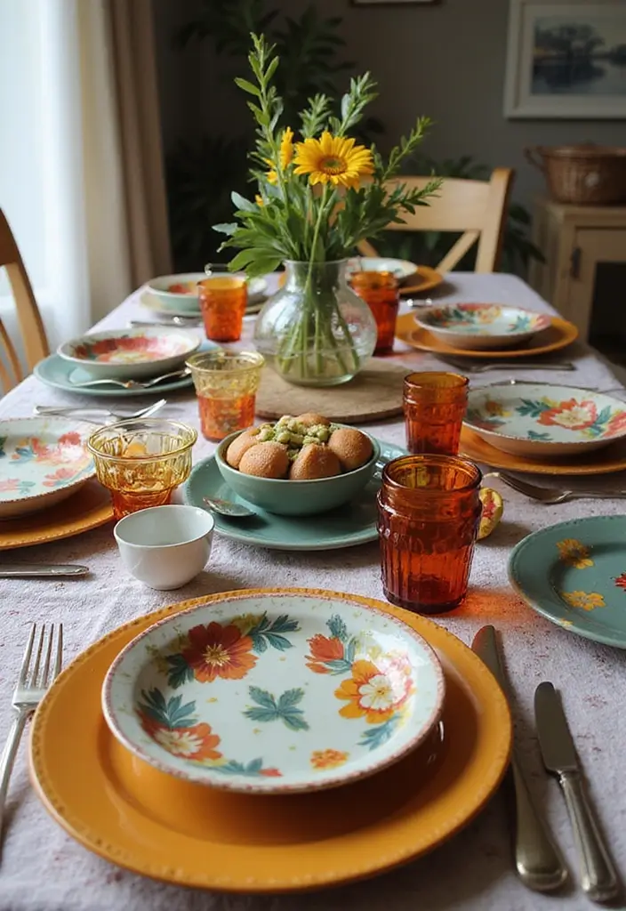 21 Vintage Home Accents That'll Instantly Elevate Your Space (You Won't Believe #10!) - 3. Retro Tableware