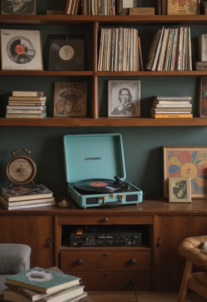 21 Vintage Home Accents That'll Instantly Elevate Your Space (You Won't Believe #10!) - 8. Old-School Record Players