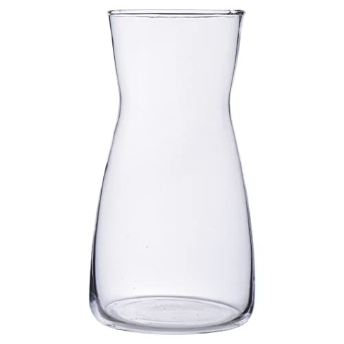8-Inch Clear Glass Flower Vases for Centerpiece Decor | Modern 8 inch Clear Glass Flower Vases for Centerpiece Table Home Indoor Desk Decor,Ins Modern Boho Style Vase for Wedding Housewarming Gift
