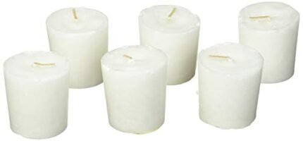 Aroma Naturals Votive Candles with White, Patchouli and Frankincense, Meditation, 6 Count