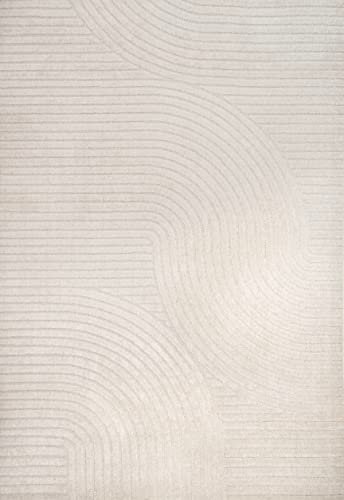 31DCE9SlIL._SL500_.jpg JONATHAN Y Hallie 8x10 Minimalist Ivory/Cream Indoor/Outdoor Area Rug, Pet-Friendly, Washable, Stain-Resistant. - Image 8