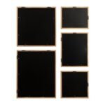 Kate and Laurel Contemporary Rectangle Photo Frame Set of 5 in Rustic Brown for Stylish Gallery Walls - Image 7
