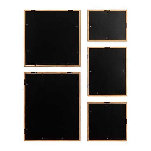 314XE6qMAzL._SL500_.jpg Kate and Laurel Contemporary Rectangle Photo Frame Set of 5 in Rustic Brown for Stylish Gallery Walls - Image 7