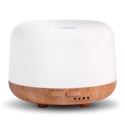 SPLITSKY Aromatherapy Essential Oil Home Diffuser with Remote Control, 300ML Large Room Cool Mist Air Humidifier, 8 Hours Quiet Operation, Timer, 7 Colors LED Night Night，Suitable Home,Yoga.