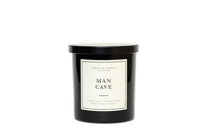 Hand-Poured in California | Masculine Aromas | 9oz | 50-Hour Burn Time | Scented Men's Candles with Natural Essential Oils | Vegan (Man Cave)
