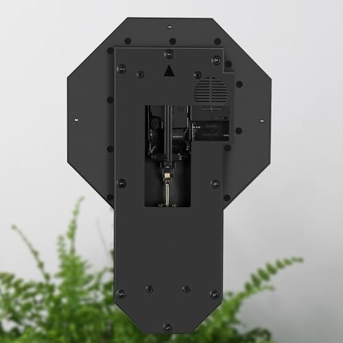 31JTKIcDYLL._SL500_.jpg KANEODOT Battery-Operated Vintage Pendulum Wall Clock | Imitation Wood Design for Home Decor - Image 8