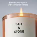 SALT & STONE Scented Candle for Men & Women | Long-Lasting 50-Hour Burn | Bergamot & Hinoki Aromas - Image 2