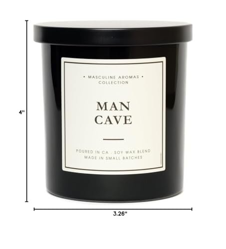 31PPTK61ZfL._SL500_.jpg California Hand-Poured | 9oz Men's Candles | 50-Hour Burn | Vegan with Essential Oils - Image 3