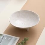 CM CHIC MONDAY 6.1" Decorative Bowl – Versatile Ceramic Bowl for Keys, Candy, and Home Decor (Retro White) - Image 3