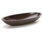 Hosley Honeycomb Wood Decor Bowl 14.3-Inch-Long Rustic Decorative Centerpiece for Dry Potpourri & Orbs, Elegant Home & Office Decor, Ideal Gift for Weddings, Spas & Reiki