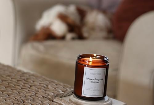 31gqbggq7-L._SL500_.jpg All-Natural Lavender, Bergamot, Rosemary Aromatherapy Candle, Pet-Safe, Eco-Friendly Vegan Coconut Wax. - Image 5
