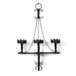 Black Wall Candle Sconces - 3 Iron Candelabras for Gothic Victorian Decor in any Room - Image 9