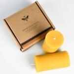 Natural Beeswax Pillar Candle Set - Smokeless, Dripless, Long-Lasting, 1.89x3.86 inch (2 Pack) for Home Decor & Prayers, Brown - Image 7
