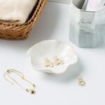 Milky White Jewelry Dish Tray - Ceramic Ring Dish, Trinket Holder, Key Bowl for Friends & Family - Image 5