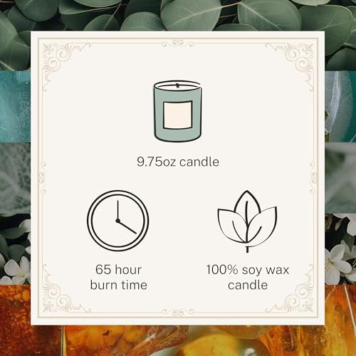 4125rvRvXdL._SL500_.jpg Hotel Lobby Candle Spa – Luxury 9.75oz Soy Candle with Eucalyptus, Mint, Sage, Jasmine & Amber – 65-Hour Non-Toxic Burn - Image 4