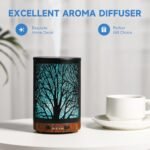 JOYOLO 120ML Essential Oil Diffuser: Metal Aromatherapy Diffuser with Auto Shut-Off, 7 LED Lights for Home, Office, Spa. - Image 4
