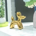 Notakia Cute Ceramics Balloon Dog Statue: Handmade Modern Animal Decor for Living Room Accents - Image 9
