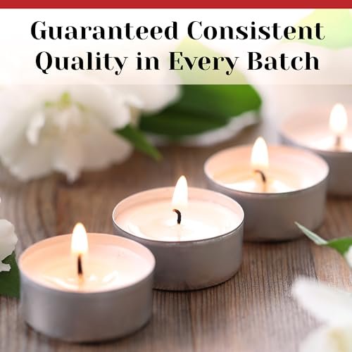 414Vihtl1yL._SL500_.jpg Bulk White Unscented Tea Light Candles in Metal Cups - 250 Votives, 4.5 Hour Burn Time for Weddings & Events - Image 8
