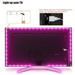 Maylit 8.2ft USB LED Backlight for 40-60in TVs - RGB Strip Lights with Remote for Room Decor - Image 3
