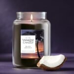 Yankee Candle Black Coconut 22oz Jar: Long-lasting, gift-ready scented candle with 150-hour burn time. - Image 4