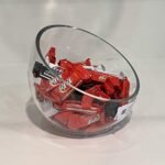 WGVI 7" Clear Slant Cut Bowl Glass Vase – Ideal for Terrariums, Candy, or Decor. Height: 6", Base: 4". 1 Piece. - Image 7