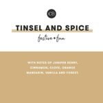Capri Blue Tinsel & Spice Petite Glam Jar Candle - Juniper, Cinnamon, Vanilla, 8 oz Red Glitter Candle for Christmas Decor. - Image 3