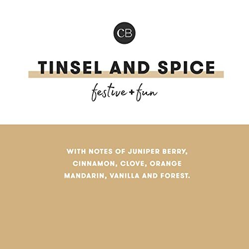 41AGZACauLL._SL500_.jpg Capri Blue Tinsel & Spice Petite Glam Jar Candle - Juniper, Cinnamon, Vanilla, 8 oz Red Glitter Candle for Christmas Decor. - Image 3