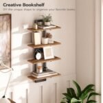 HOOBRO 15-Inch Wall Shelf Set of 2 - Rustic Brown & Black, 2-Tier Storage Shelves for All Rooms - Image 7