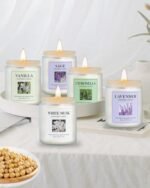 GITRANG 4-Pack Vanilla Candles, 30 oz, 200-Hour Aromatherapy for Home, Yoga, and Camping. - Image 5
