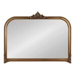 Kate and Laurel Hubanks 40x30 Gold Vintage Arched Mirror - Large Antique Décor for Dresser or Mantel. - Image 8
