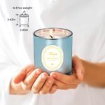 KONNI Apple Cinnamon Scented Soy Candle, 8.47oz Aromatherapy Gift for Men & Women, Relaxing Ambiance (Blue Cup) - Image 4