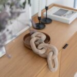PEAKOLY Acacia Wood Chain Link Decor - Stylish Coffee Table & Bookshelf Accessories, Perfect Living Room Accent - Image 6