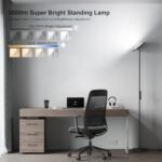 SUNMORY 32W LED Floor Lamp: 3000LM Remote-Controlled, 69" Tall, Dimmable Modern Torchiere for Living Room, Bedroom, Office. - Image 2