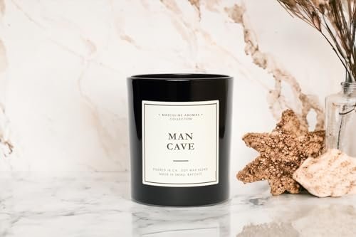 41E41vPKdLL._SL500_.jpg California Hand-Poured | 9oz Men's Candles | 50-Hour Burn | Vegan with Essential Oils - Image 2