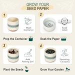 Lavender Scented Growing Candle in 8.5oz Ceramic Pot — 100% Soy Aromatherapy for All. - Image 4