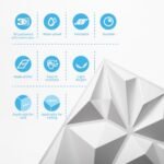 Art3d 33-Pack 3D Wall Panels, 12x12 inch White Diamond Design for Modern Gaming Room Decor. - Image 6