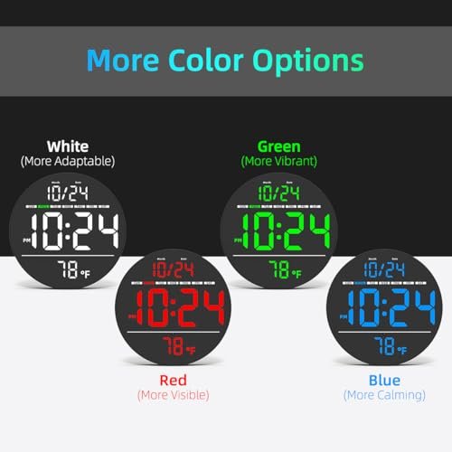 41GFpUeQTCL._SL500_.jpg Large LED Digital Wall Clock with Date, Temperature & Auto-Brightness | Modern Plug-In Clock for Home & Office - Image 8