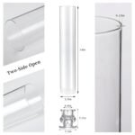 Volens Hurricane Glass Candle Holders - Set of 6, 14" Tall with Windproof Covers for Taper Candles. Perfect for Weddings & Home Decor. - Image 7