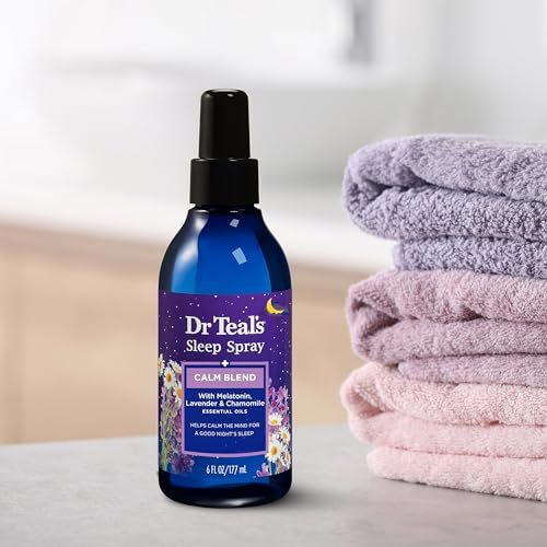 41HbLz148rL._SL500_.jpg Dr Teal's Sleep Spray with Melatonin & Essential Oils, 6 fl oz - 3 Pack for Restful Nights! - Image 9