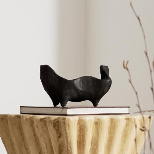 41ILOu7MQmL._SL500_.jpg DN DECONATION 9.25" Oak Wood Decorative Bowl – Stylish Key, Fruit & Candy Holder, Boho Farmhouse Decor - Image 2