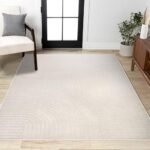 JONATHAN Y Hallie 8x10 Minimalist Ivory/Cream Indoor/Outdoor Area Rug, Pet-Friendly, Washable, Stain-Resistant. - Image 3