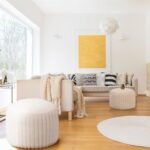Teenyyou 2-Pack Faux Rabbit Fur Unstuffed Pouf Covers - 20x15 Inch Ottoman Foot Rest, Beige - Image 4