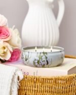 M&SENSE Wild Orchid Scented Candle: Large 3-Wick Soy Tin, 40+ Hr Burn, 100% Vegan, Aromatherapy Gift for All. - Image 7