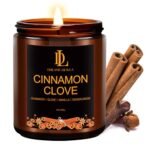 Fall Candle | Cinnamon Clove Scented Candle - Autumn Home Decor, 7oz Autumn Soy Candles with 50hr Burn Time, Holiday Thanksgiving Fall Gifts for Women Men