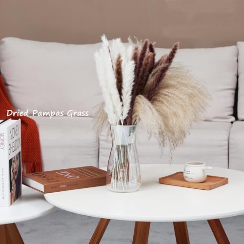 41LY1PFphjL._SL500_.jpg 8-Inch Clear Glass Flower Vases for Centerpiece Decor | Modern Boho Style for Weddings & Gifts - Image 6