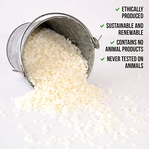 41MKfLiaPWL._SL500_.jpg American Soy Organics Coconut Soy Wax Beads - 10 lbs Natural, Paraffin-Free Candle Making Supplies - Image 3