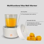 EQUSUPRO 3-in-1 Electric Wax Melt Warmer - Ceramic Scented Melter for Home & Office (Leaf Design) - Image 6